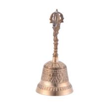 3Pcs Retro Brass Bells Golden Tone for Feng Shui and Training