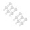 12Sets Durable ABS Drain Sealing Plug for Washer Hose and Kitchen Sink 7