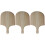 3Pcs Kitchen Pizza Peel Set Beige Wooden Paddle for Artisan Baking Use 3