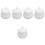 5Pcs Household White Ceramic Sugar Canisters with Lids Kitchen Storage 6