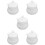 5Pcs Household White Ceramic Sugar Canisters with Lids Kitchen Storage 10