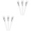 6Pcs Nylon Nose Shadow Brushes White for Precise Nose Contouring 5