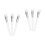 6Pcs Nylon Nose Shadow Brushes White for Precise Nose Contouring 6