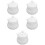 5Pcs Household White Ceramic Sugar Canisters with Lids Kitchen Storage 9