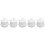 5Pcs Household White Ceramic Sugar Canisters with Lids Kitchen Storage 11