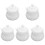 5Pcs Household White Ceramic Sugar Canisters with Lids Kitchen Storage 4