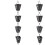 2Pcs Black Decorative Rain Chain for Home Gutter Downspout Drainage 3