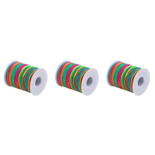 3Pcs Multi Color Elastic Thread for Beads and DIY Bracelet Making 2