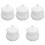 5Pcs Household White Ceramic Sugar Canisters with Lids Kitchen Storage 5