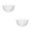 2Pcs Clear Glass Salad and Dessert Bowl Multi-Functional Kitchen Bowl 10