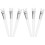 6Pcs Nylon Nose Shadow Brushes White for Precise Nose Contouring 4