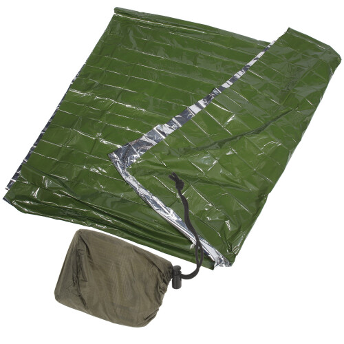 3Sets Lightweight Green Camping Thermal Blanket Pe Aluminum Foldable 1