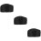 3Pcs Simple Style Black Chef Hats for Restaurant Kitchen Work 10