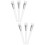6Pcs Nylon Nose Shadow Brushes White for Precise Nose Contouring 9