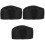 3Pcs Simple Style Black Chef Hats for Restaurant Kitchen Work 5