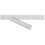 16Pcs Metal Ruler Silver Cork Backed Precise Drawing Tool for Students 2