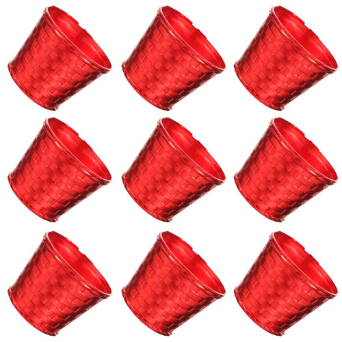 40Pcs Red Plastic Christmas Tree Stand Practical Xmas Decoration Base