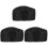 3Pcs Simple Style Black Chef Hats for Restaurant Kitchen Work 4