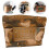 2Pcs Brown Wood Guinea Pig Feeder Rack Durable Rabbit Cage Dispenser 6
