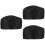 3Pcs Simple Style Black Chef Hats for Restaurant Kitchen Work 7