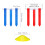 48Pcs Football Belts and Flags Set Durable Material for Player Use 2