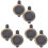 6Pcs Copper Peephole Covers Black Home Door Viewer Privacy Security 4