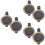 6Pcs Copper Peephole Covers Black Home Door Viewer Privacy Security 8