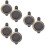 6Pcs Copper Peephole Covers Black Home Door Viewer Privacy Security 9