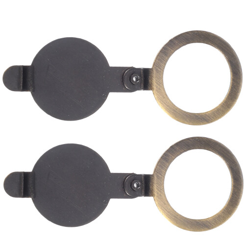 6Pcs Copper Peephole Covers Black Home Door Viewer Privacy Security 2