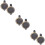 6Pcs Copper Peephole Covers Black Home Door Viewer Privacy Security 11