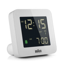 Radio-ohjattu herätyskello - BRAUN - BC 09 W-DCF - Digitaalinen - LCD - Valkoinen