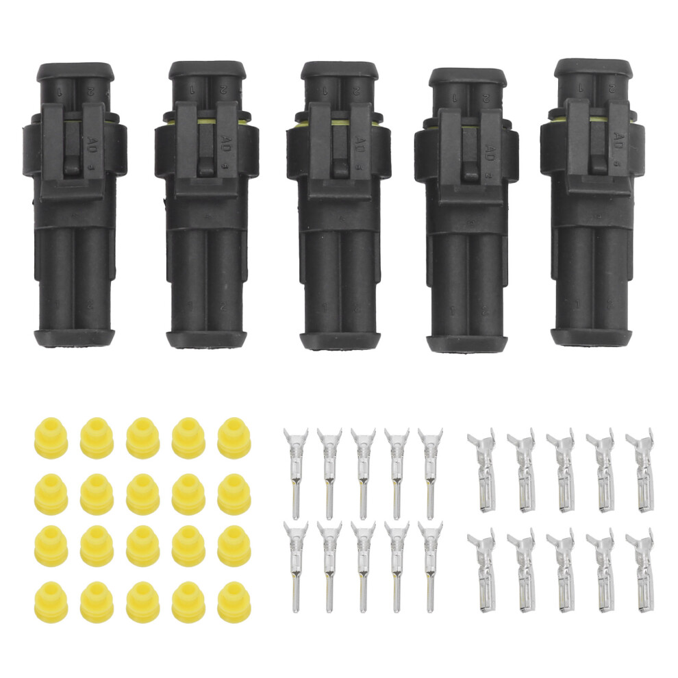 Waterproof Splice Terminal Assembly, Female Spade Quick Splice Crimp Terminals For High-Performance Wiring, Silver Crimp Connector Technology For 9437117448134