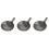 3Pcs Portable Iron Water Ladles Grey Kitchen Scoop Multi-Use Spoon 7