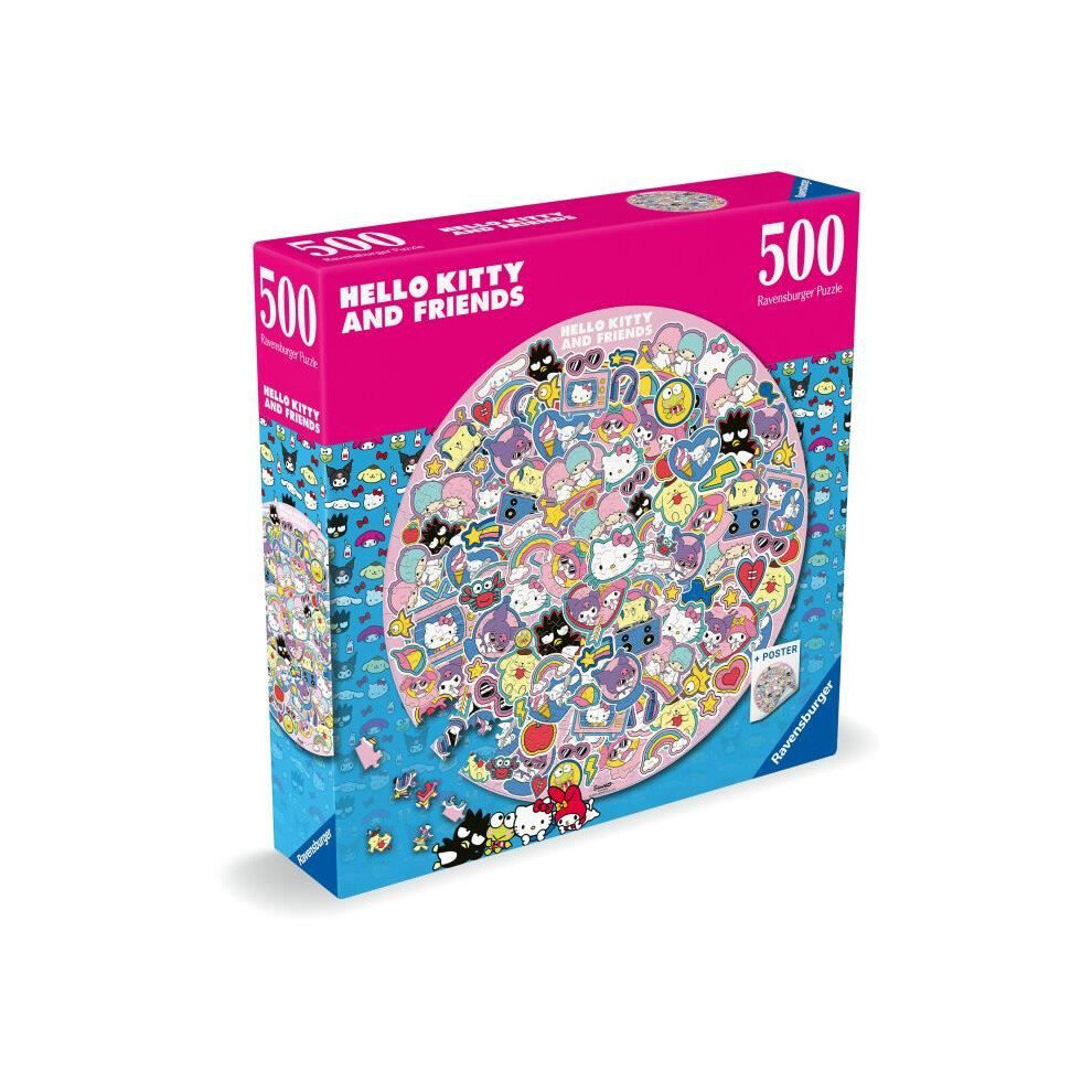 Hello Kitty Circular Puzzle - 500 Pieces - Jigsaw Puzzle