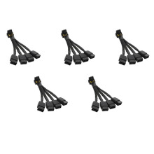 5X pour GPU RTX4090 RTX4080 4X8 Broches PCI-E à 16 Broches Câble D'Alimentation de Carte Graphique Connecteur 12VHPWR Câble Coudé à 90 Degrés