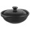 2Pcs Ceramic Stew Pots Black Household Cooking Pots with Lid 1
