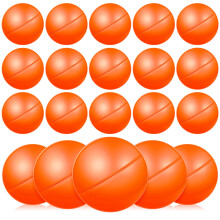 150Pcs Bright Orange Plastic Balls for Party Games and Raffles