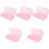 5Pcs Compact Pink Plastic Tray Box for Nail Clippers and Tools 5