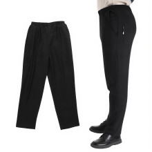 10Pcs Black Chef Outfit Pants Easy Care Breathable Workwear