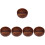 5Pcs Brown Wood Serving Tray Decorative Fruit Bowl Kitchen Dish 7