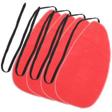 12Pcs Red Cleaning Cloth for Sax Flute Clarinet Soft Fabric Care Tool