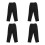 4Pcs Black Work Pants Chef Uniform Men Breathable Cotton Blend 11