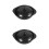 2Pcs Ceramic Stew Pots Black Household Cooking Pots with Lid 6