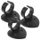 6Pcs Black ABS Adhesive Microphone Clips Plastic Mic Holders for Home 2