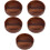 5Pcs Brown Wood Serving Tray Decorative Fruit Bowl Kitchen Dish 9