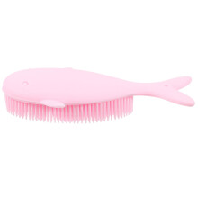 Baby Bath Brush Soft Silicone Whale Scalp Massager for Gentle Newborn Shower Cleaning