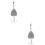2Pcs Titanium Steel Fishing Hook Silver Outdoor Practical Small Hook 7