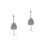 2Pcs Titanium Steel Fishing Hook Silver Outdoor Practical Small Hook 6