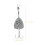 2Pcs Titanium Steel Fishing Hook Silver Outdoor Practical Small Hook 9