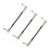 Mlins  3 Pcs Effect Cable Right Angle Cables Braided Shielding 5